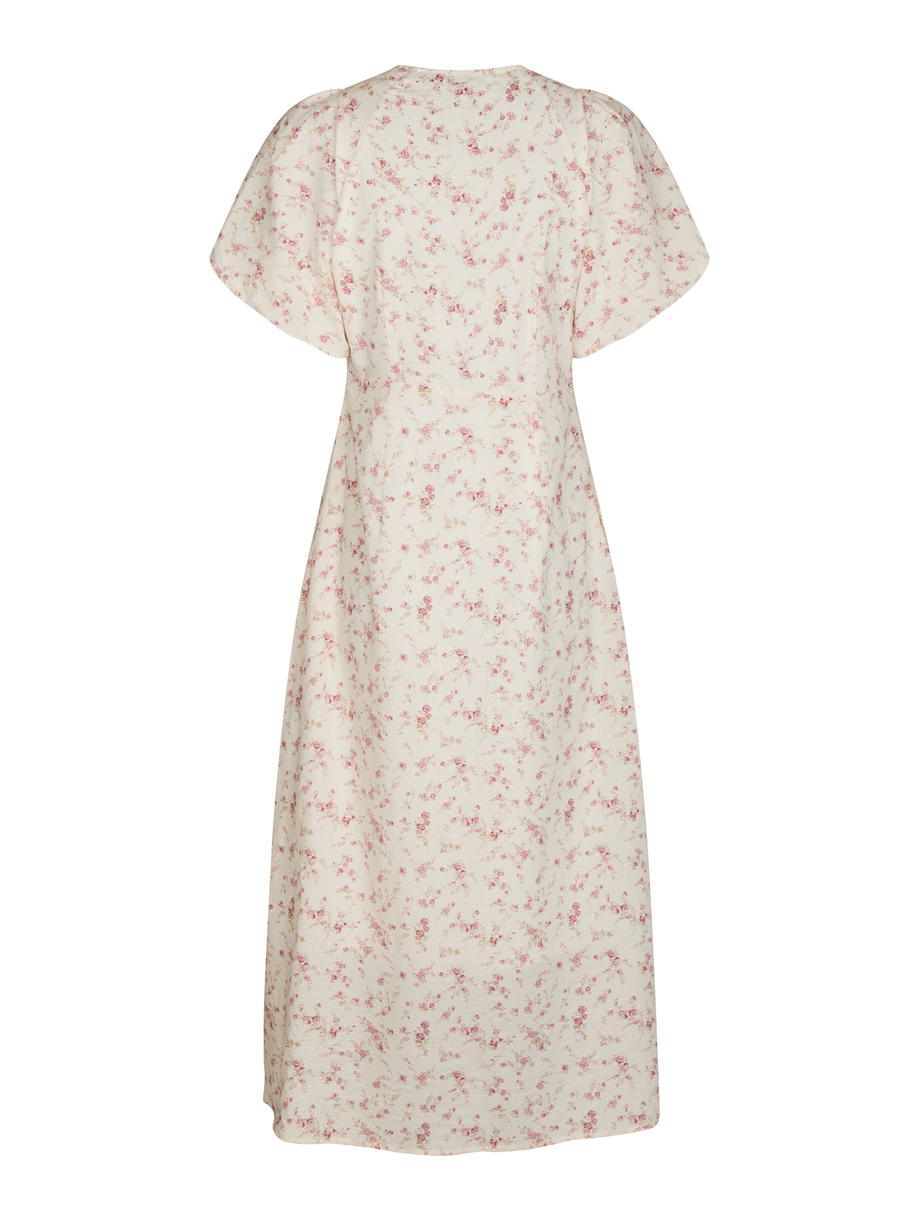 Illana Print midi kjole - Dusty Rose